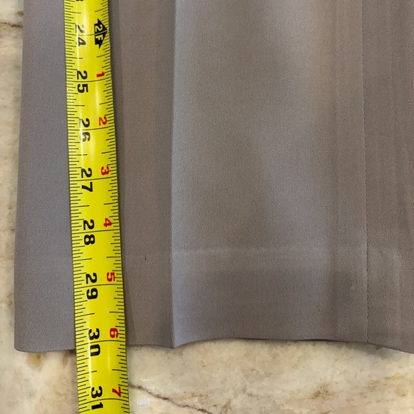 Vintage Eddie Bauer Greige Trousers Size 6 High Rise Straight Leg Pleated - Picture 12 of 14